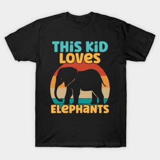 Kids This Kid Loves Elephants - Elephant lover design T-Shirt